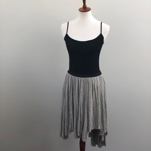 free people • asymmetrical skirt in gray